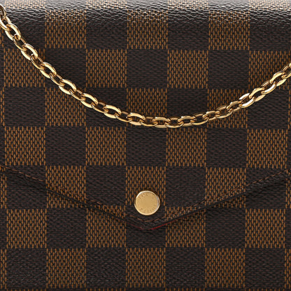 Louis Vuitton LOUIS VUITTON Damier Ebene Pochette Felicie Chain Wallet 8 of 15