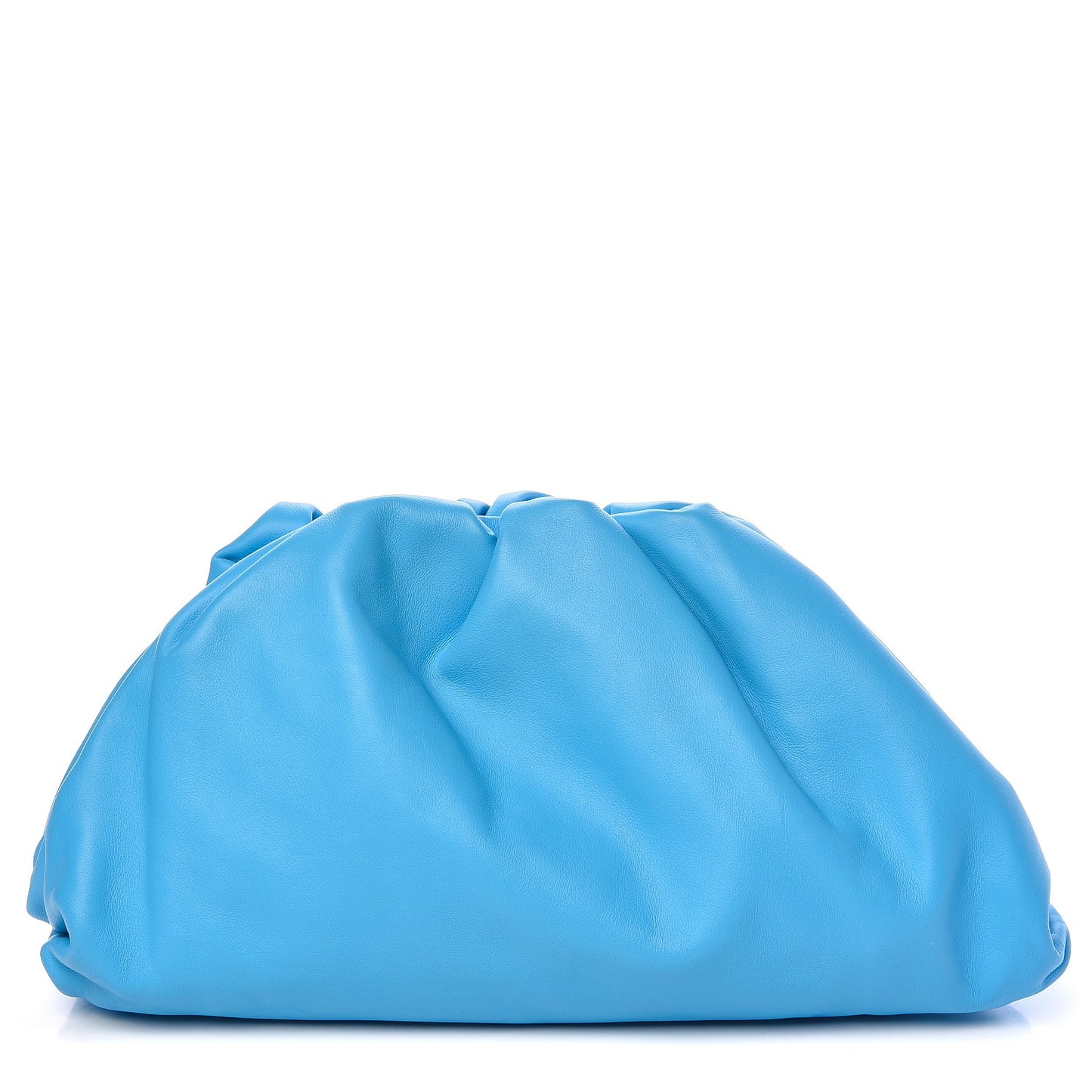 Smooth Butter Calf The Pouch Oversized Clutch Sky Blue