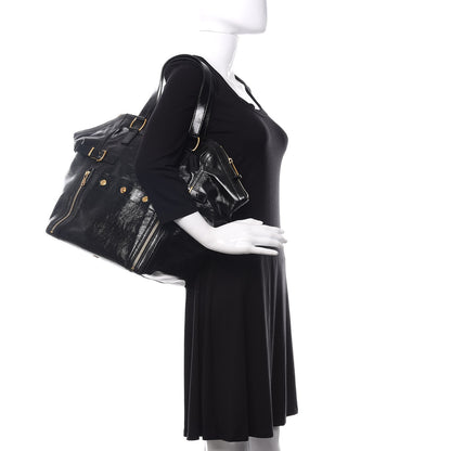 Saint Laurent Patent Medium Downtown Black 2 of 10