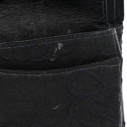 Chanel Canvas Camellia Embroidered Small Double Flap Black 11 of 13