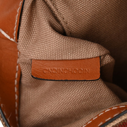Burberry Canvas House Check Small Henham Crossbody Tan 8 of 13