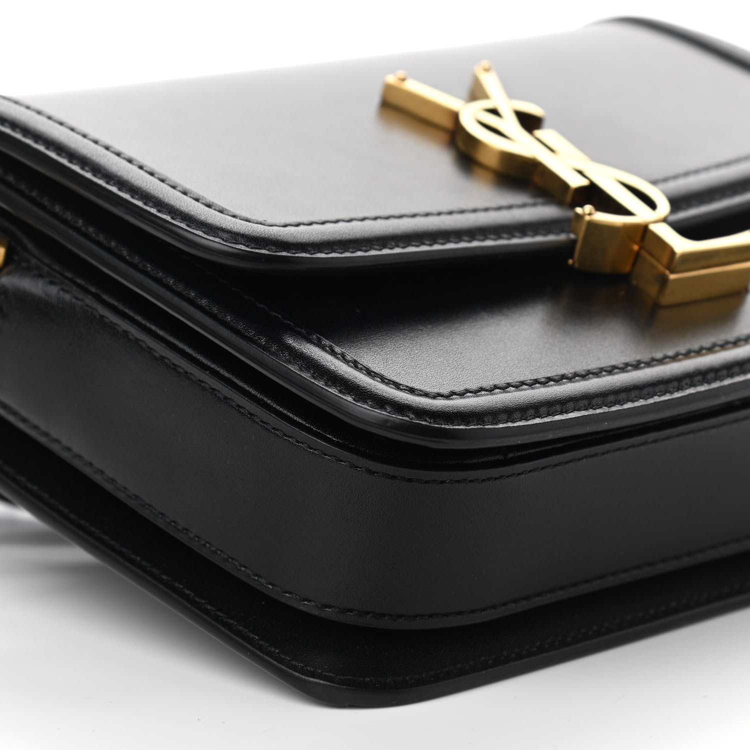 Saint Laurent Smooth Calfskin Small Solferino Satchel Black 14 of 17