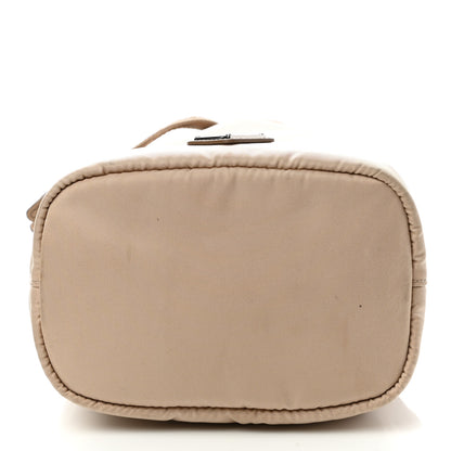 Prada Saffiano Tessuto Nylon Vela Bucket Wristlet Cammeo 11 of 11