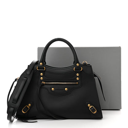 Balenciaga Smooth Calfskin Neo Classic Brass Hardware S City Black 12 of 12