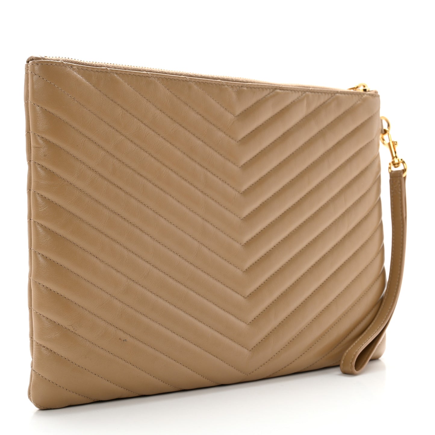 Calfskin Matelasse Monogram Cassandre Tablet Pouch Cork