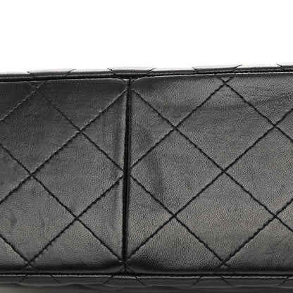 Chanel Lambskin Quilted Jumbo Double Flap Black 18 of 19