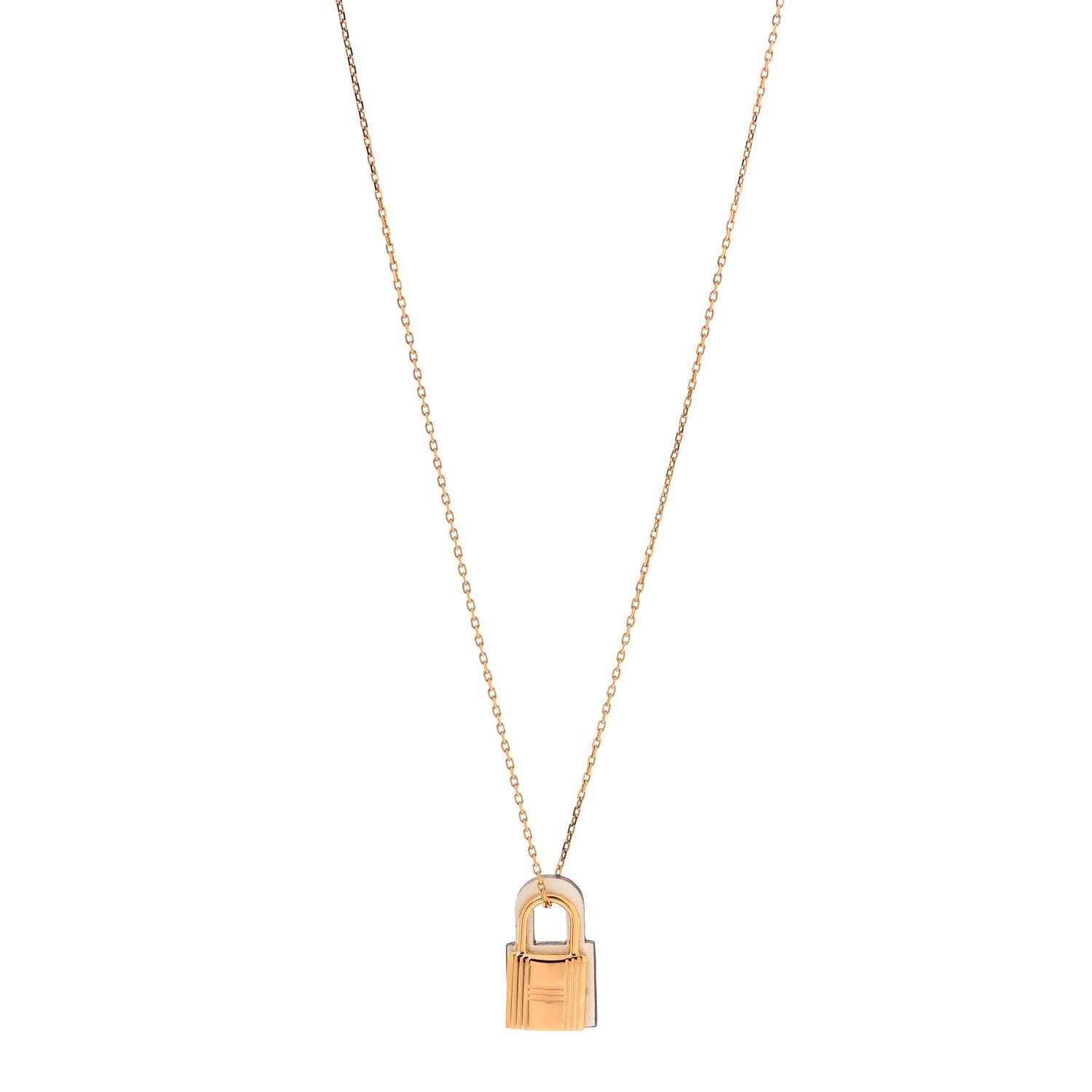 Hermes Swift Small O'Kelly Pendant Necklace White 1 of 4