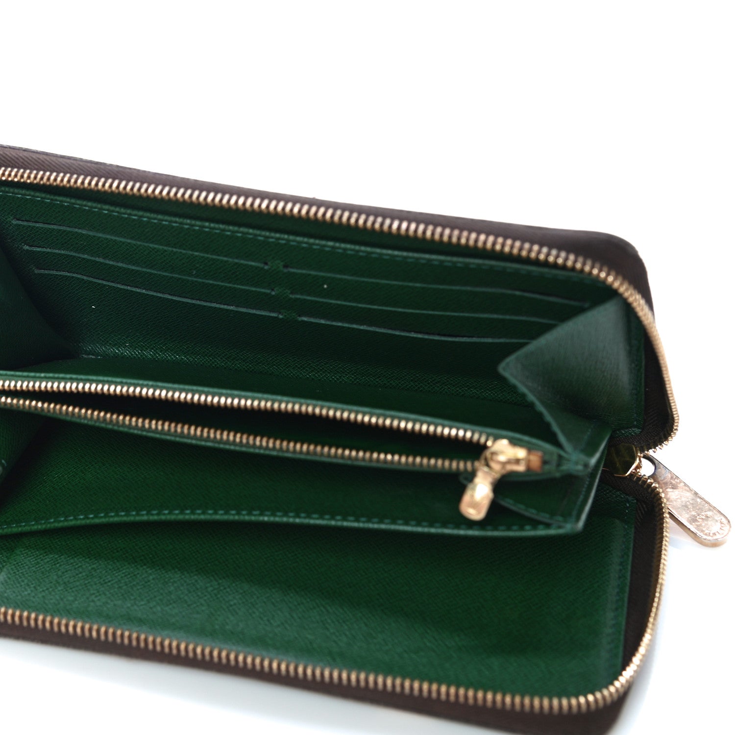 Louis Vuitton Monogram Groom Zippy Organizer Wallet Green 6 of 20