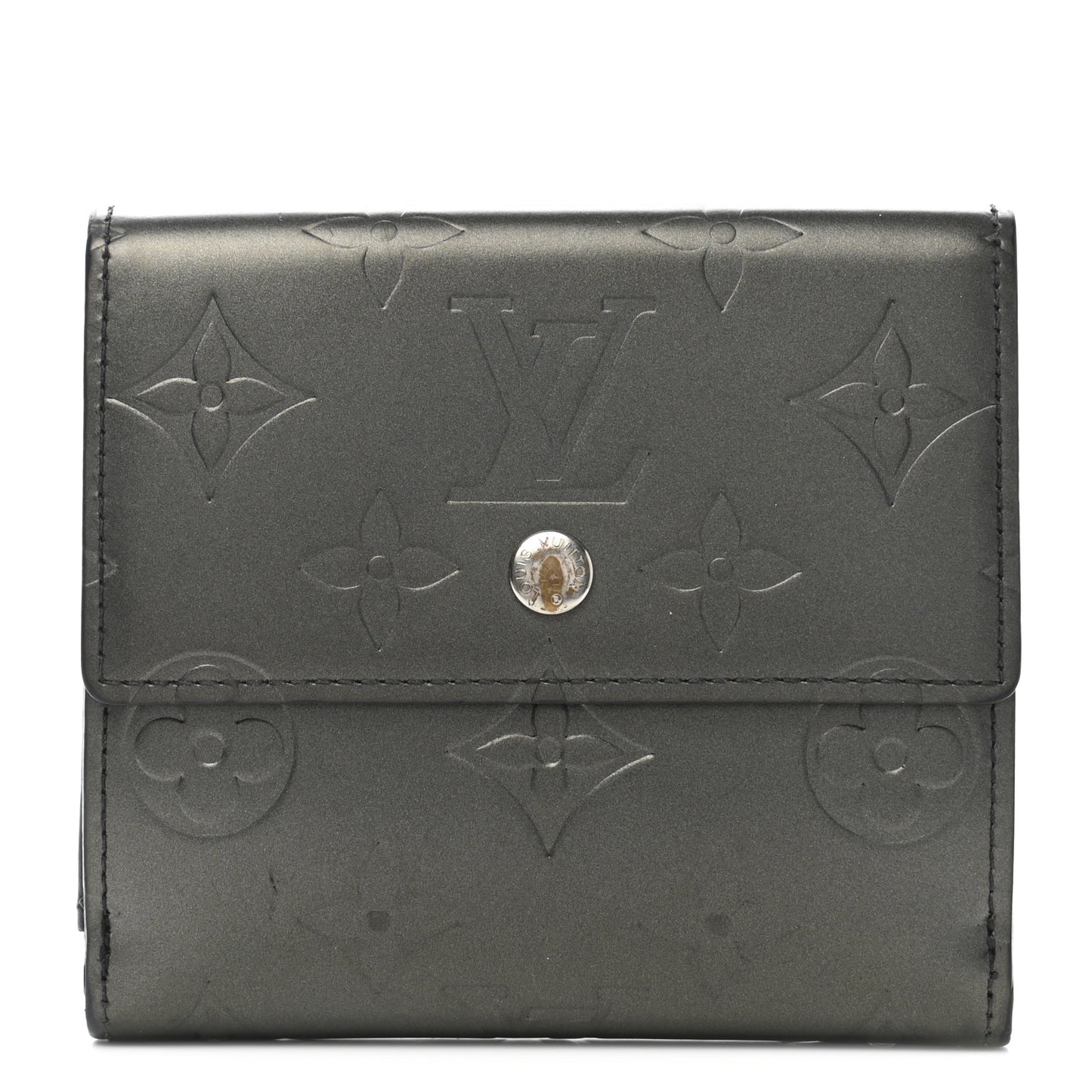 Mat Monogram Elise Wallet Black
