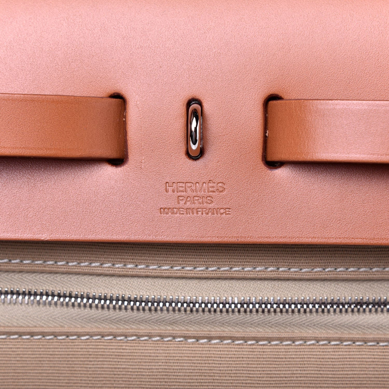 Hermes Vache Hunter Toile Officier Herbag Zip PM 31 Trench Fauve 8 of 11