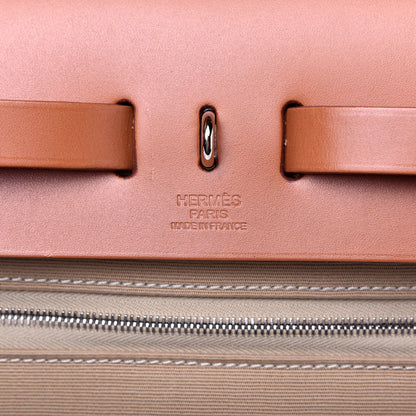 Hermes Vache Hunter Toile Officier Herbag Zip PM 31 Trench Fauve 8 of 11