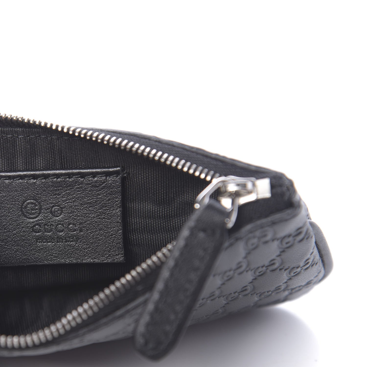 Gucci Microguccissima Key Ring Coin Case Black 6 of 8