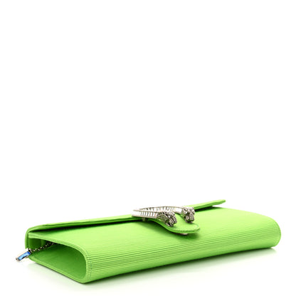 Gucci Grosgrain Satin Small Dionysus Shoulder Bag Lime 4 of 11