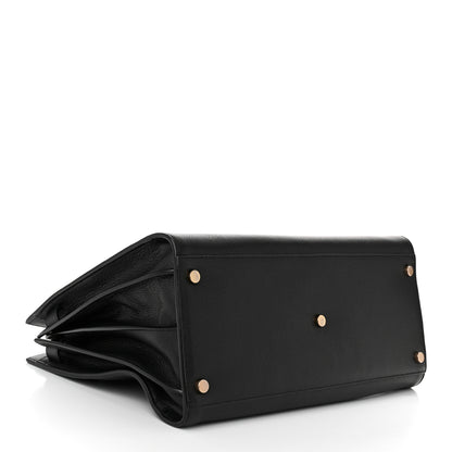 Saint Laurent Grained Calfskin Large Souple Sac De Jour Black 4 of 10