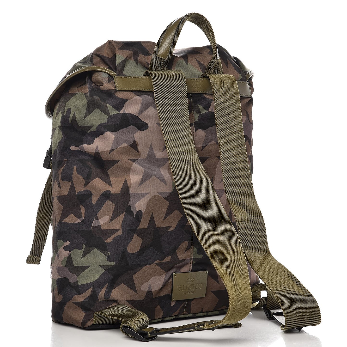 Nylon Camustars Drawstring Backpack Multicolor