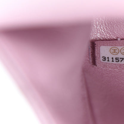 Chanel Iridescent Calfskin Quilted Medium Double Flap Light Pink 12 of 13