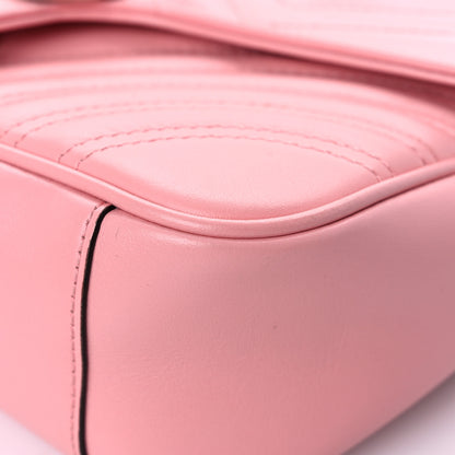 Gucci Calfskin Matelasse Small GG Marmont Shoulder Bag Wild Rose 9 of 12
