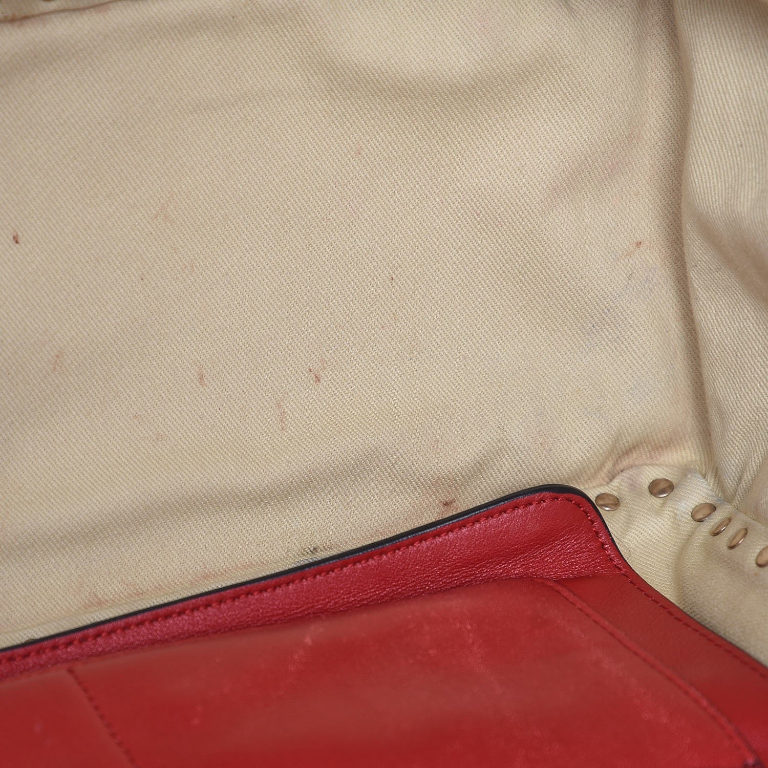Valentino Garavani Vitello Medium Rockstud Tote Rosso Valentino 12 of 12