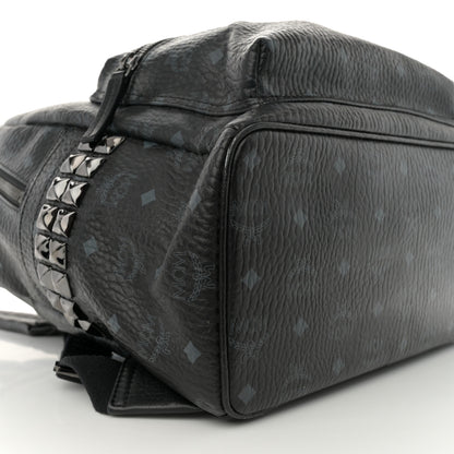 MCM Visetos Medium Side Studs Stark Backpack Black 8 of 10
