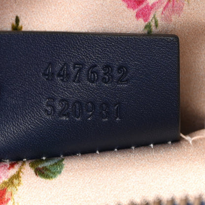 Gucci Denim Matelasse Small Pearly GG Marmont Chain Shoulder Bag Blue 7 of 10