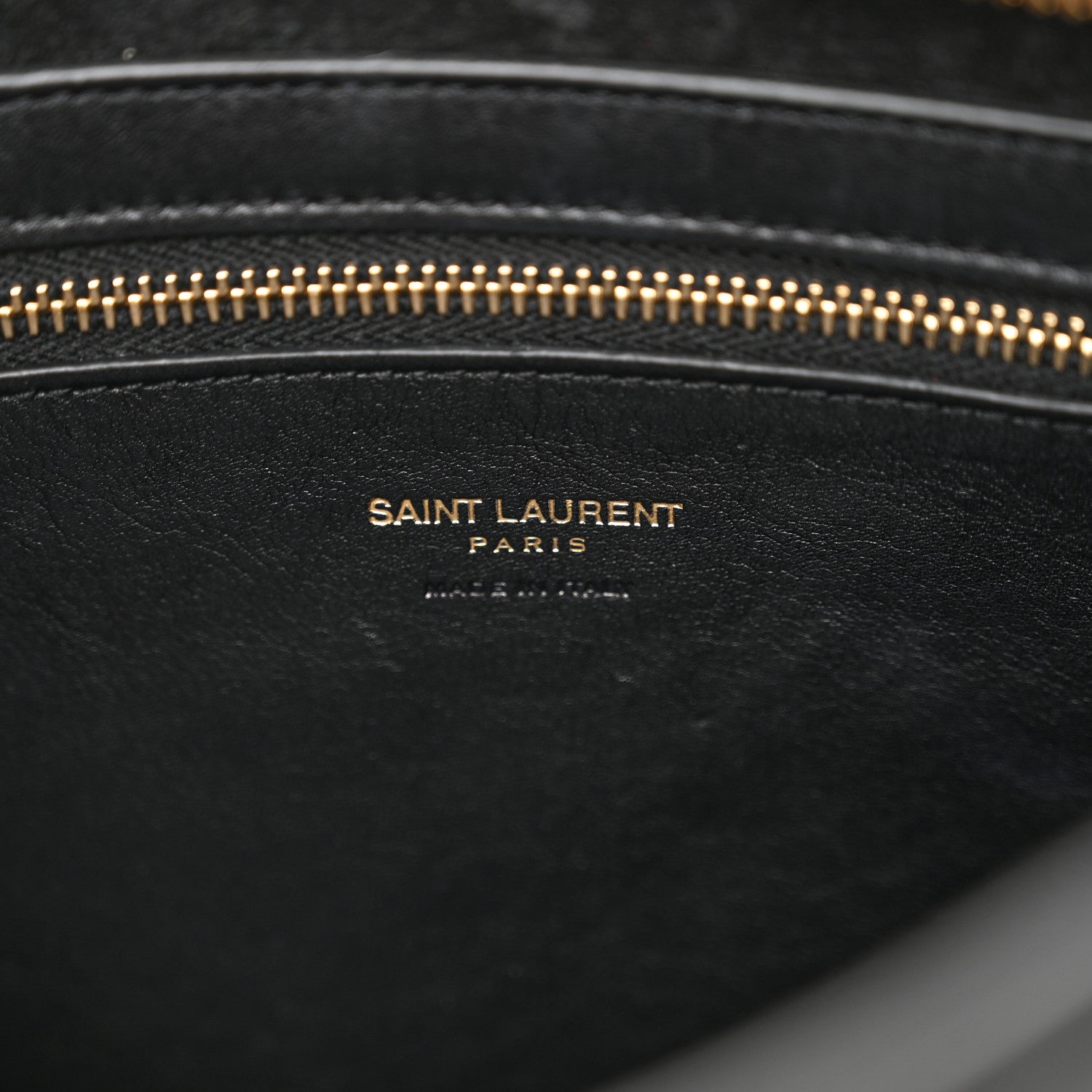 Saint Laurent Smooth Calfskin Small Monogram Cabas Black 6 of 13