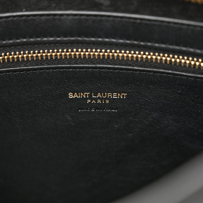 Saint Laurent Smooth Calfskin Small Monogram Cabas Black 6 of 13