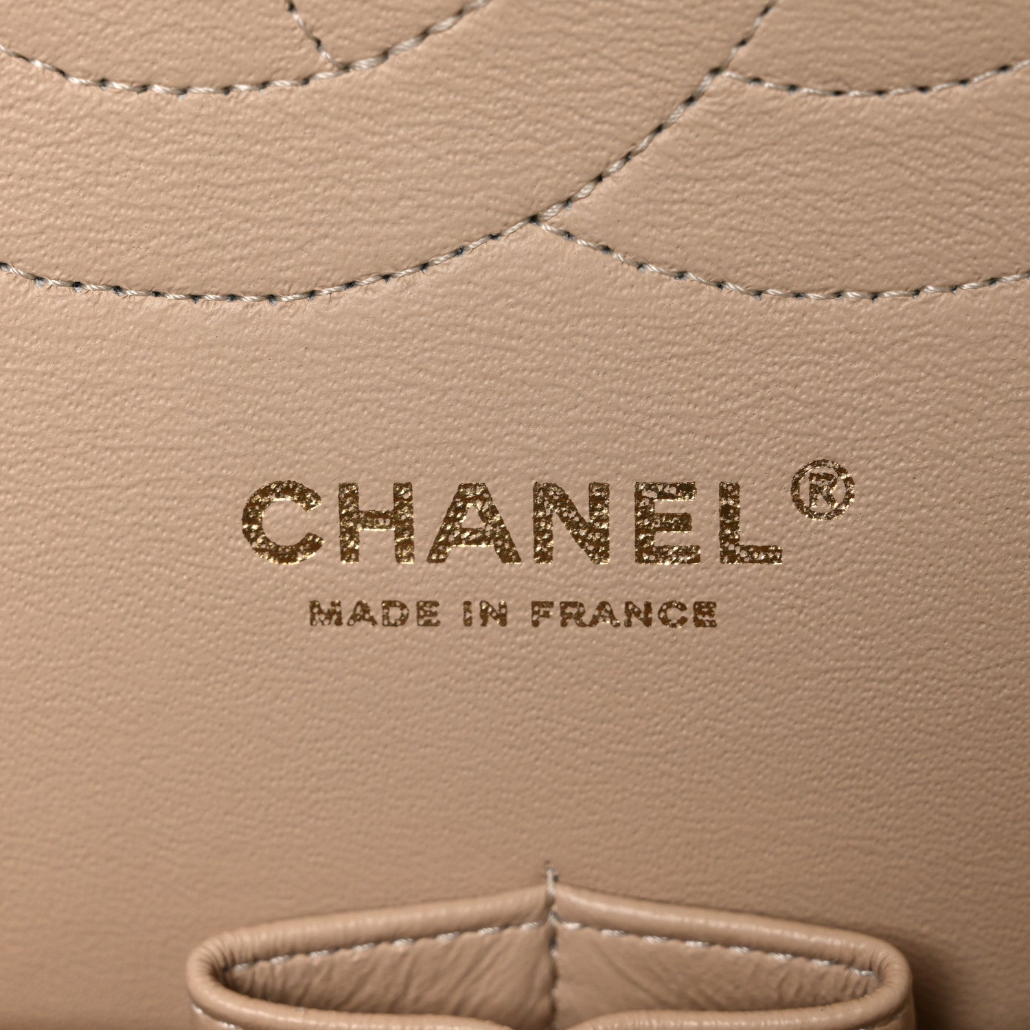 Chanel Caviar Quilted Jumbo Double Flap Beige 6 of 9