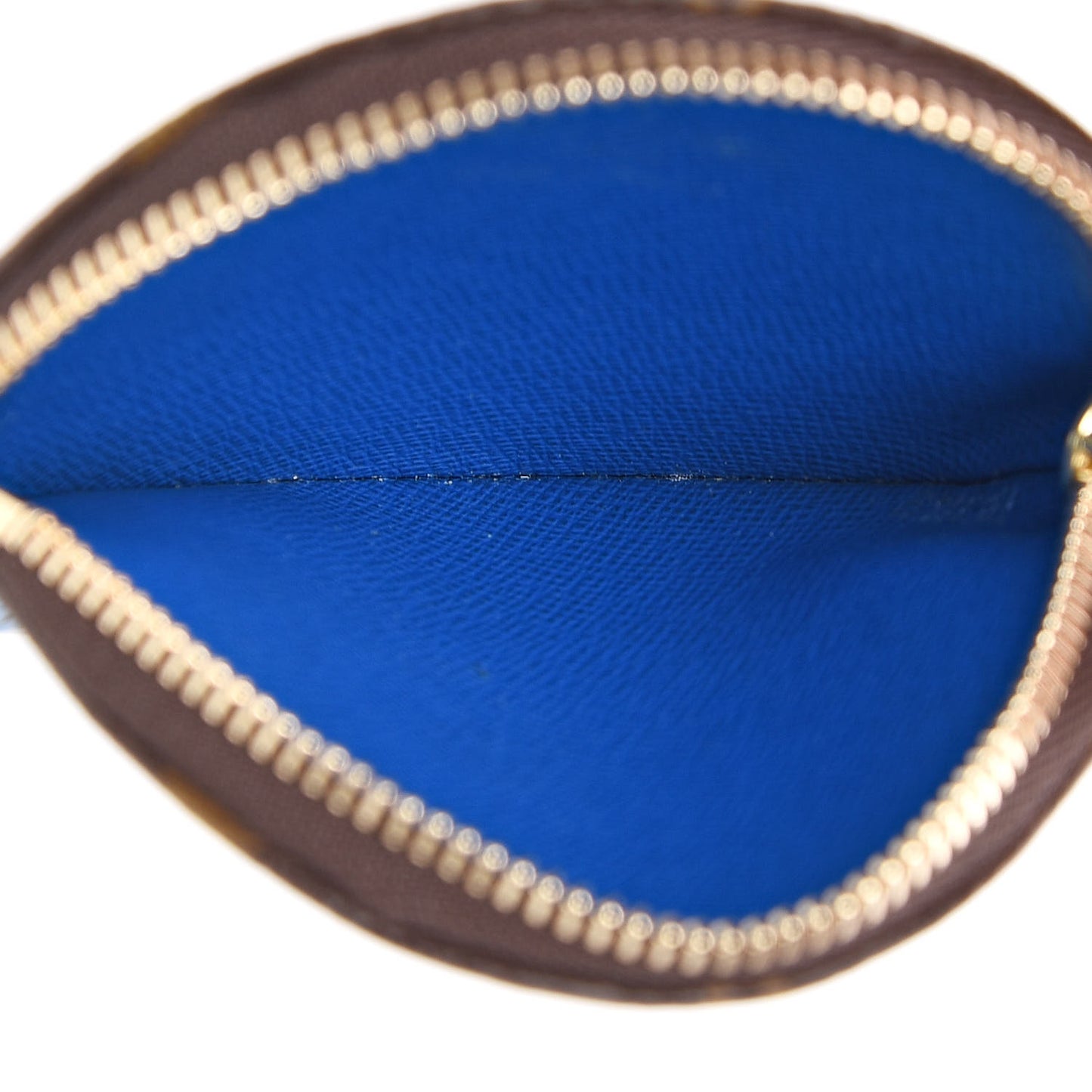 Monogram 2019 Christmas Animation Round Coin Purse Blue
