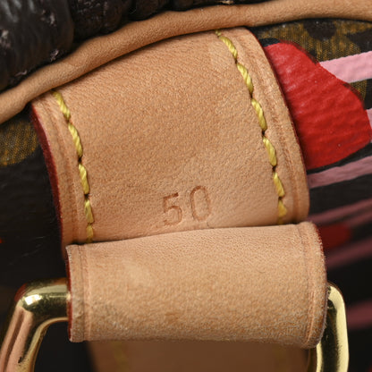 Louis Vuitton Monogram Jungle Dots Keepall Bandouliere 50 Sugar Pink Poppy 7 of 14