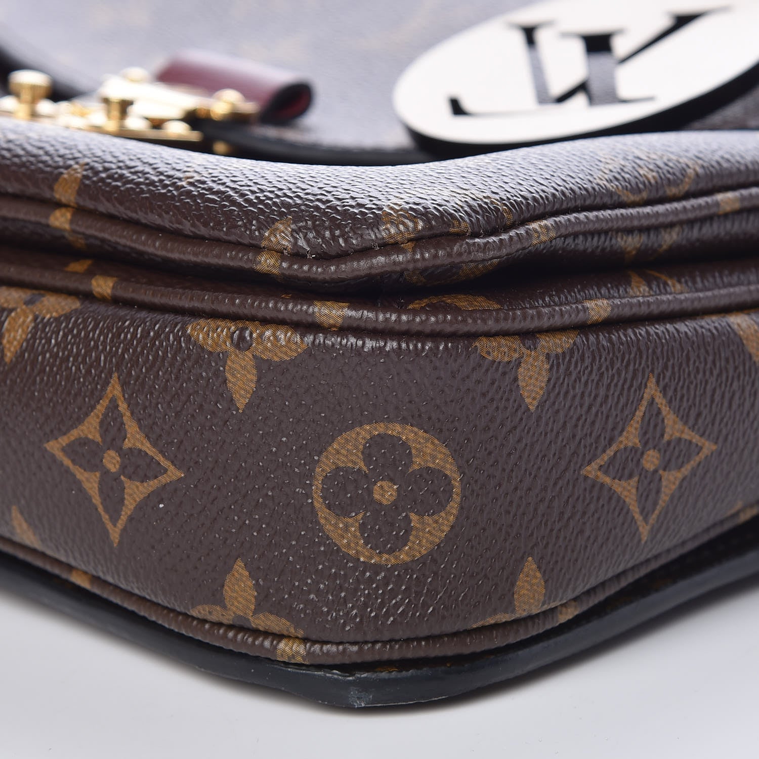 Louis Vuitton Monogram Braided Pochette Metis Safran 9 of 10