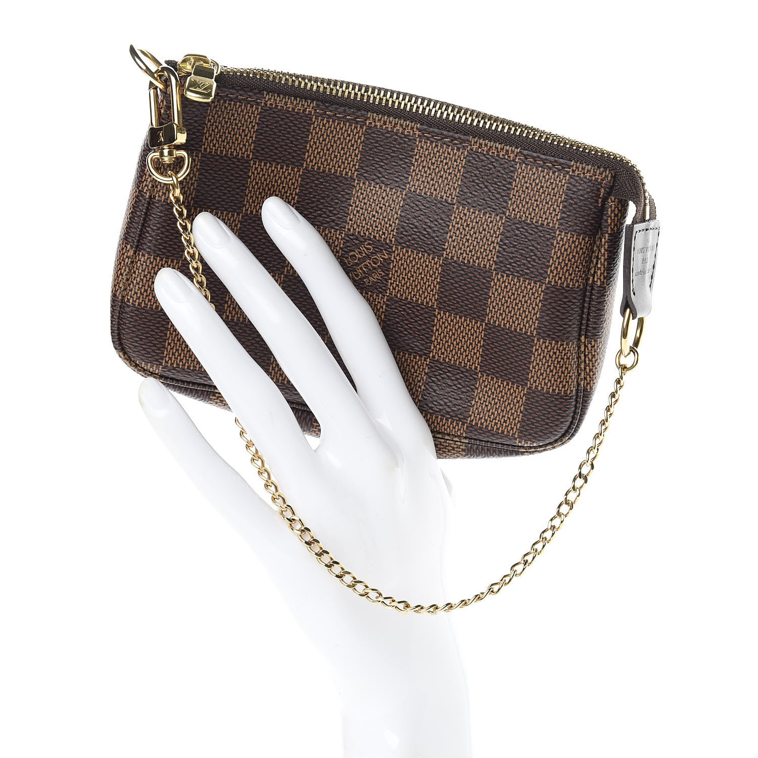 Louis Vuitton Damier Ebene Mini Pochette Accessories 2 of 8