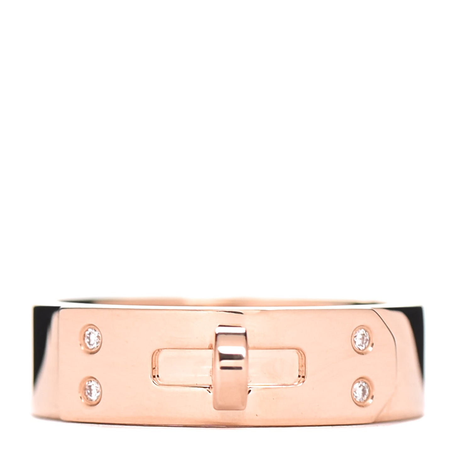 18K Rose Gold Diamond PM Kelly Ring 46 3.75
