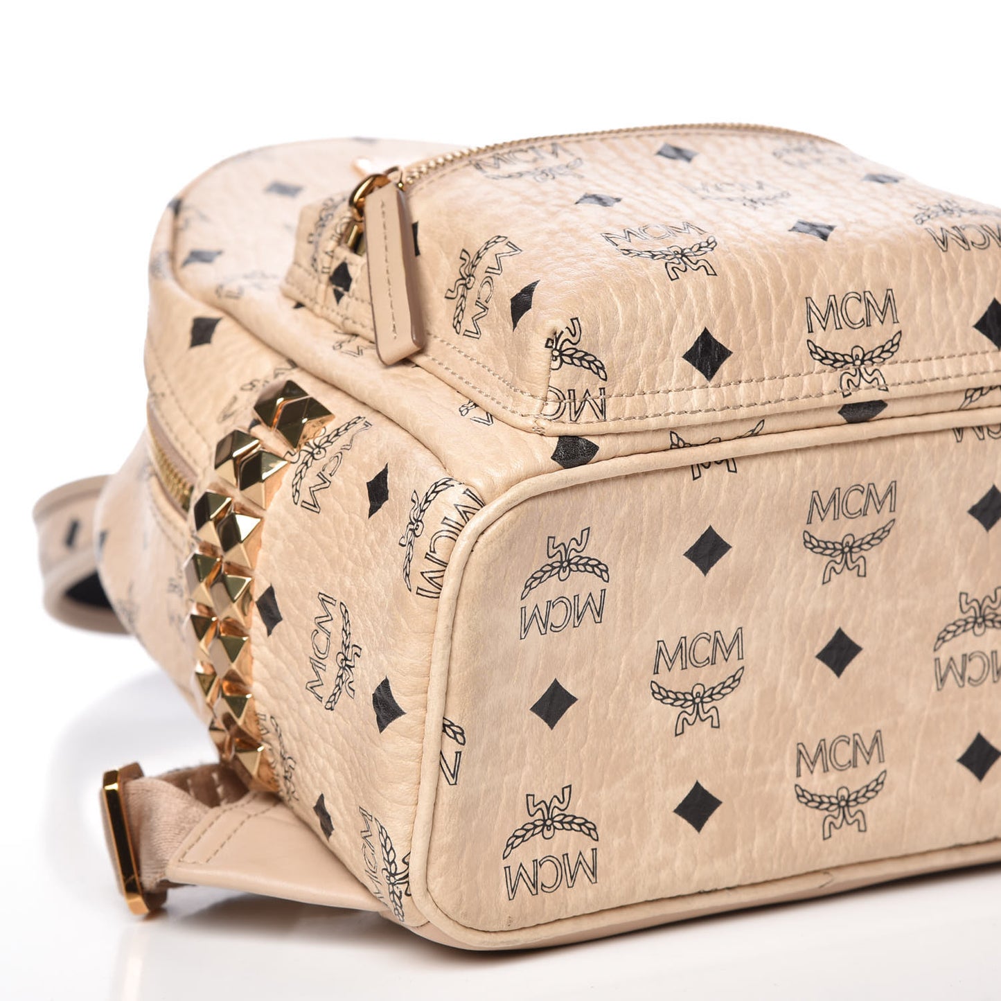 Visetos Side Stud Mini Stark Backpack Beige