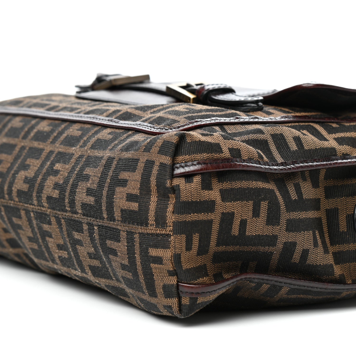 Fendi Zucca Pocket Shoulder Bag Tobacco 10 of 11