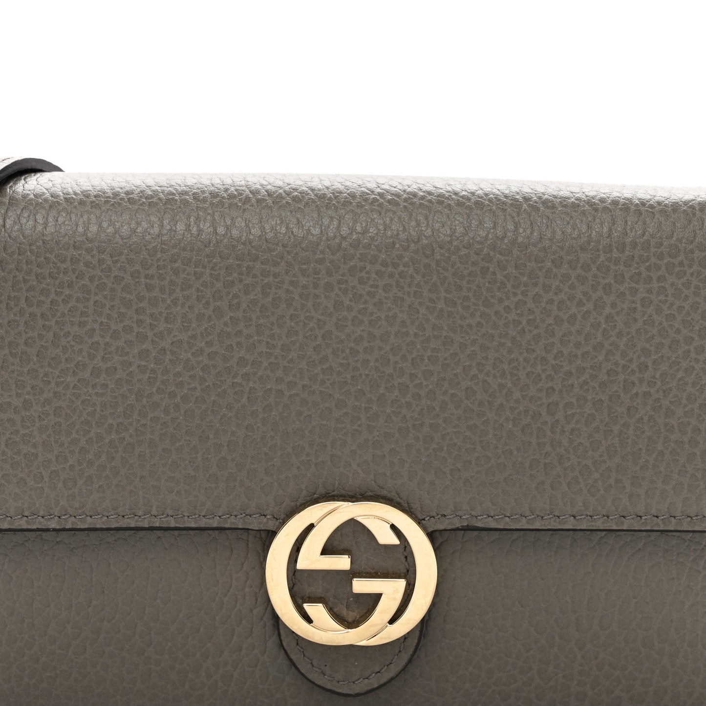 Dollar Calfskin Interlocking G Chain Wallet Loess