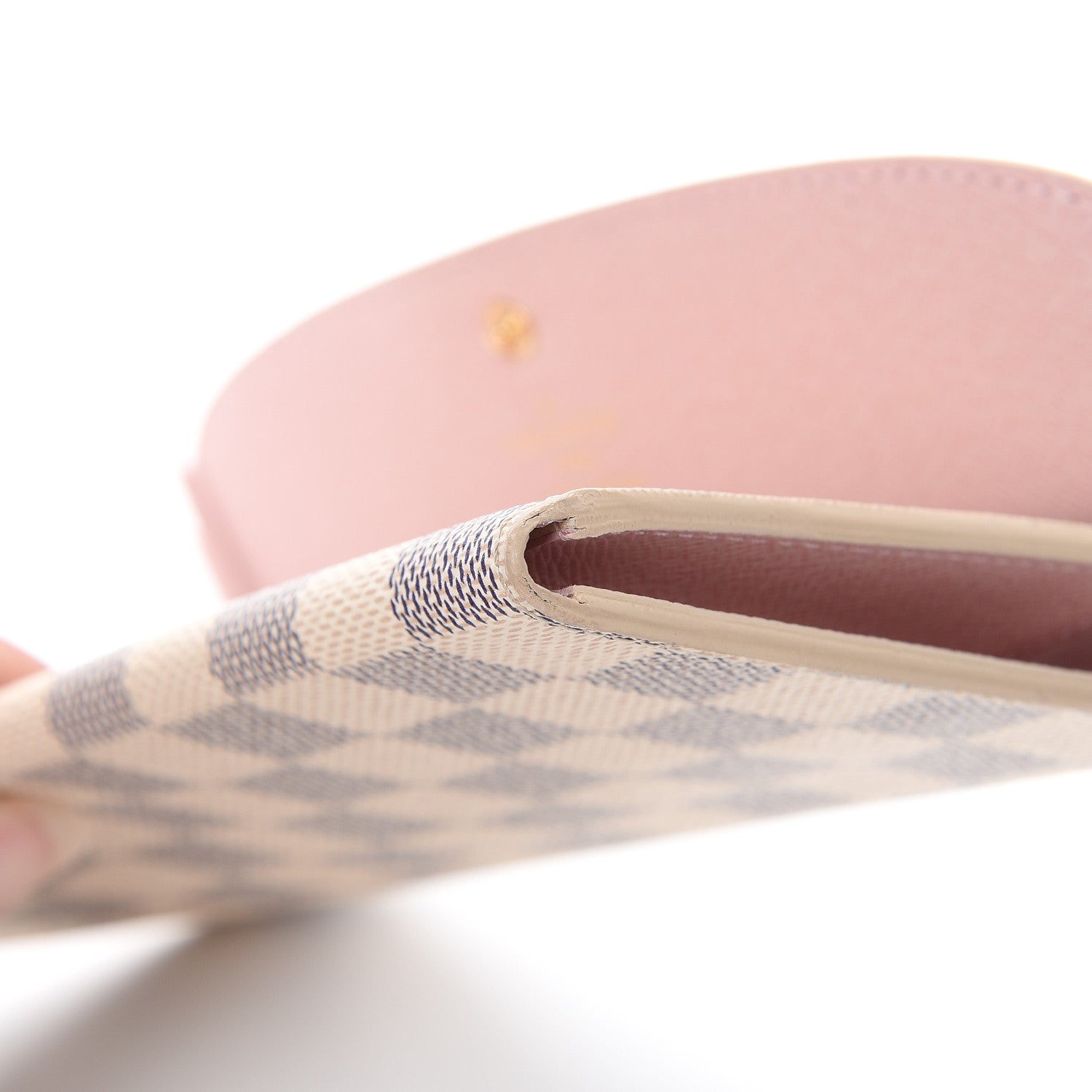 Louis Vuitton Damier Azur Emilie Wallet Rose Ballerine 8 of 9