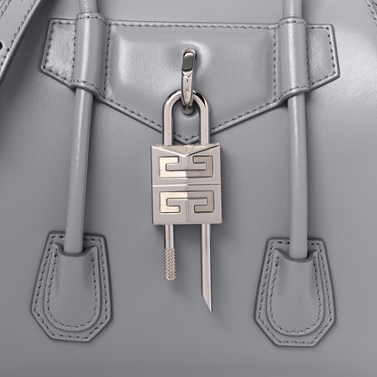 Givenchy Box Calfskin Mini Lock Antigona Shoulder Bag Cloud Grey 8 of 10