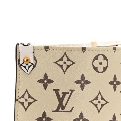 Louis Vuitton Monogram Giant Onthego GM Kaki Beige 13 of 14