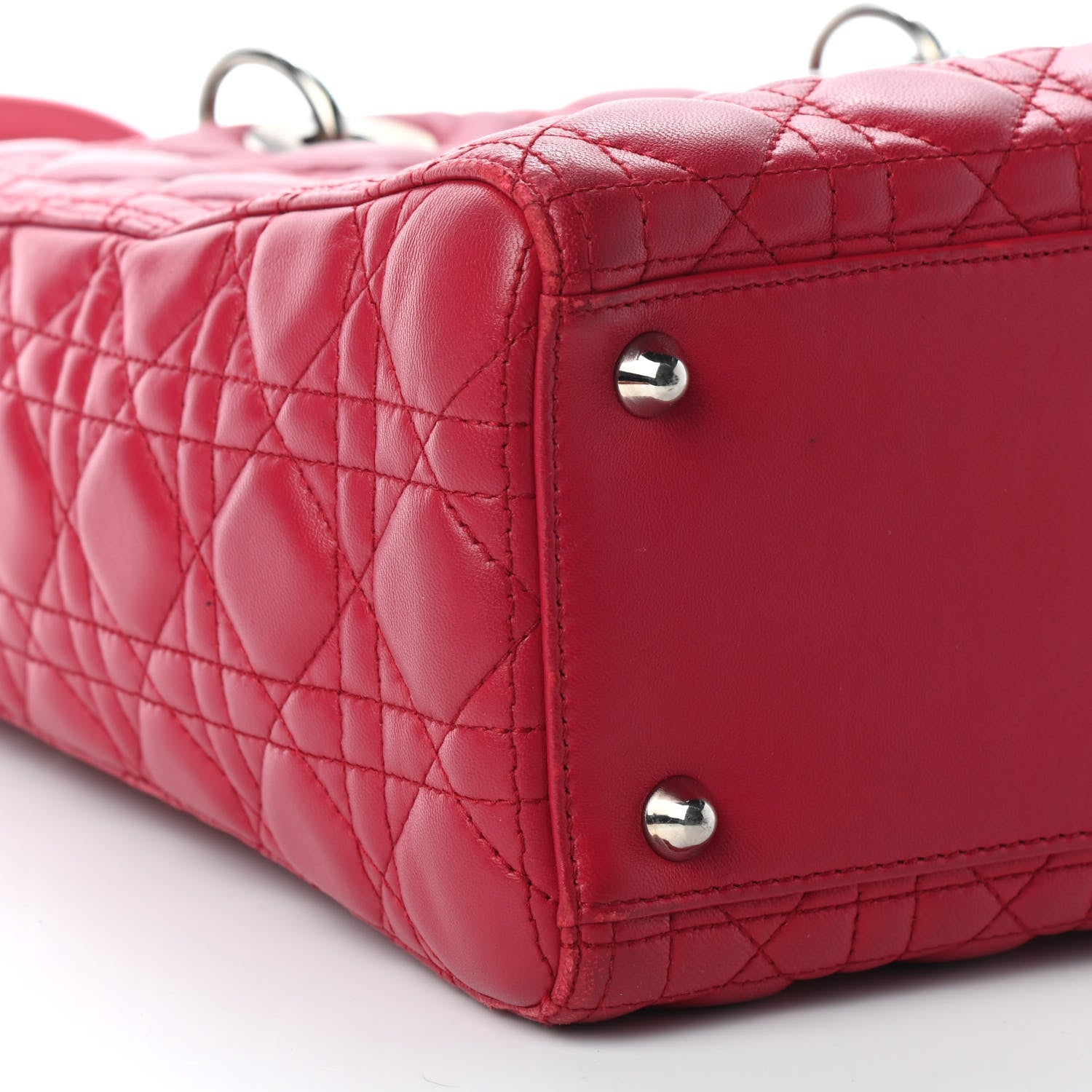 Christian Dior Lambskin Cannage Large Lady Dior Pink 7 of 9