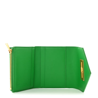 Bottega Veneta Calfskin Point Lock Card Case 5 of 8