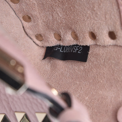 Valentino Garavani Grained Calfskin Micro Rockstud Tote Cipria 8 of 16