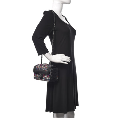 Chanel Tweed Quilted Calfskin Coco Corset Flap Multicolor 2 of 14