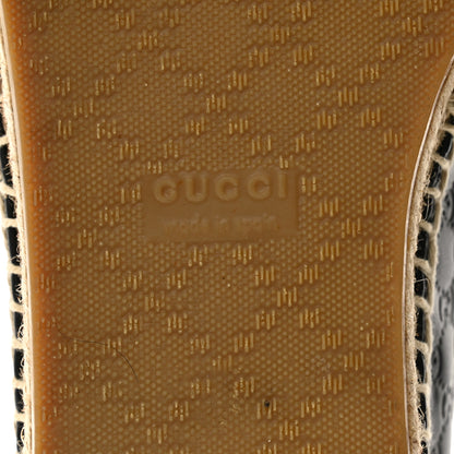 Gucci Microguccissima Signature Espadrilles 38 Black 8 of 12