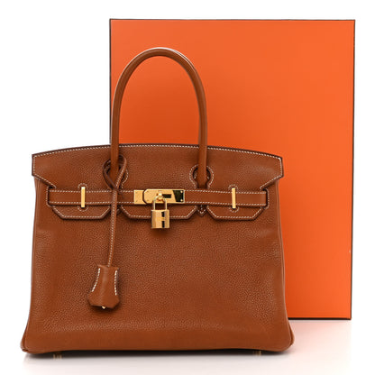 Hermes Natural Barenia Faubourg Birkin 30 Fauve 13 of 13