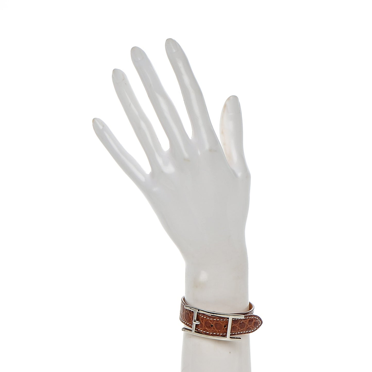 Matte Alligator Hapi Simple Tour Bracelet S Fauve