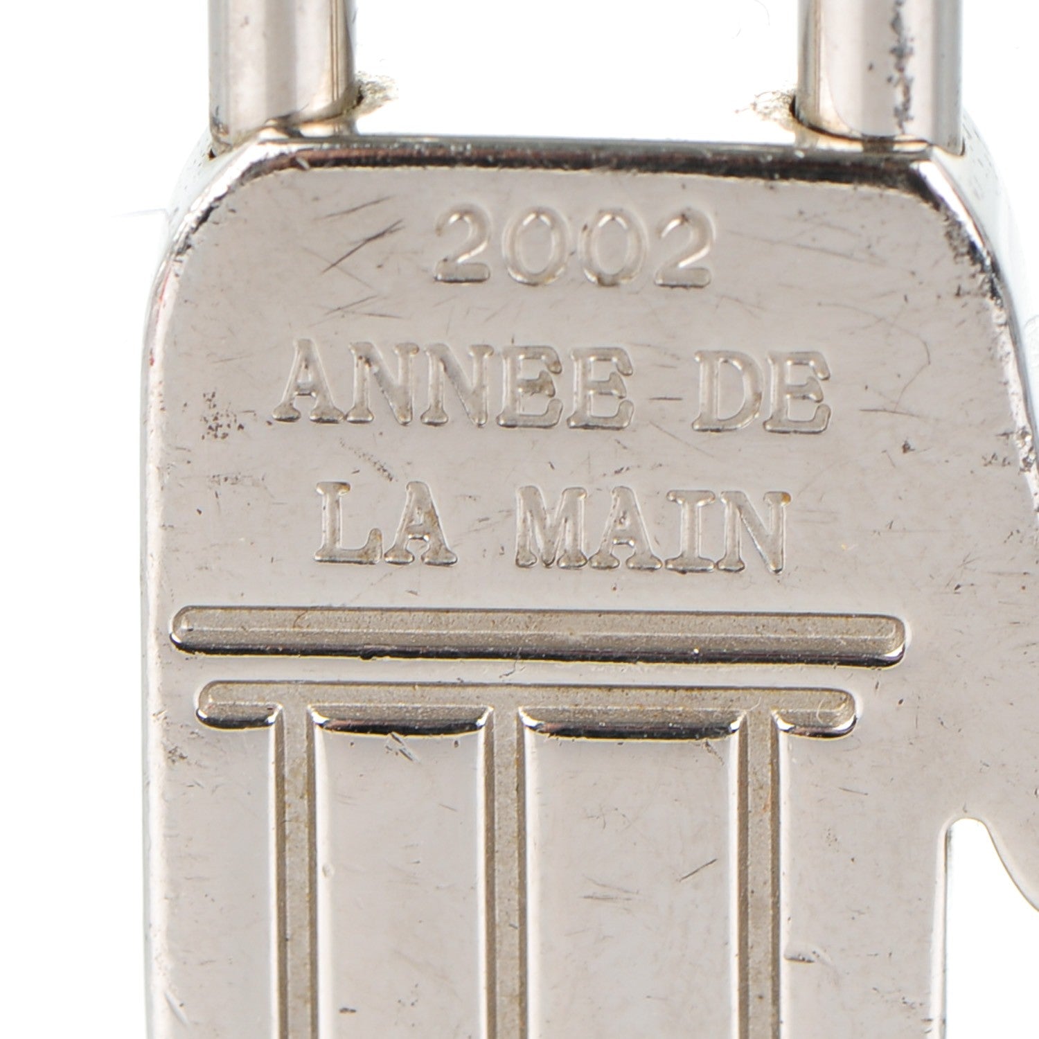 Hermes Palladium Annee De La Main Cadena Lock 2 of 3
