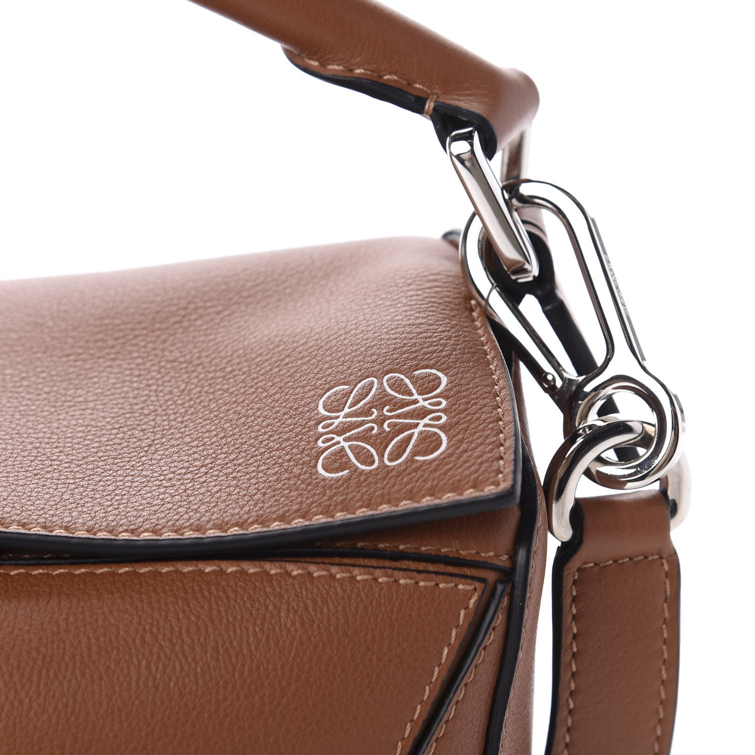 Loewe Calfskin Small Puzzle Bag Tan 10 of 10