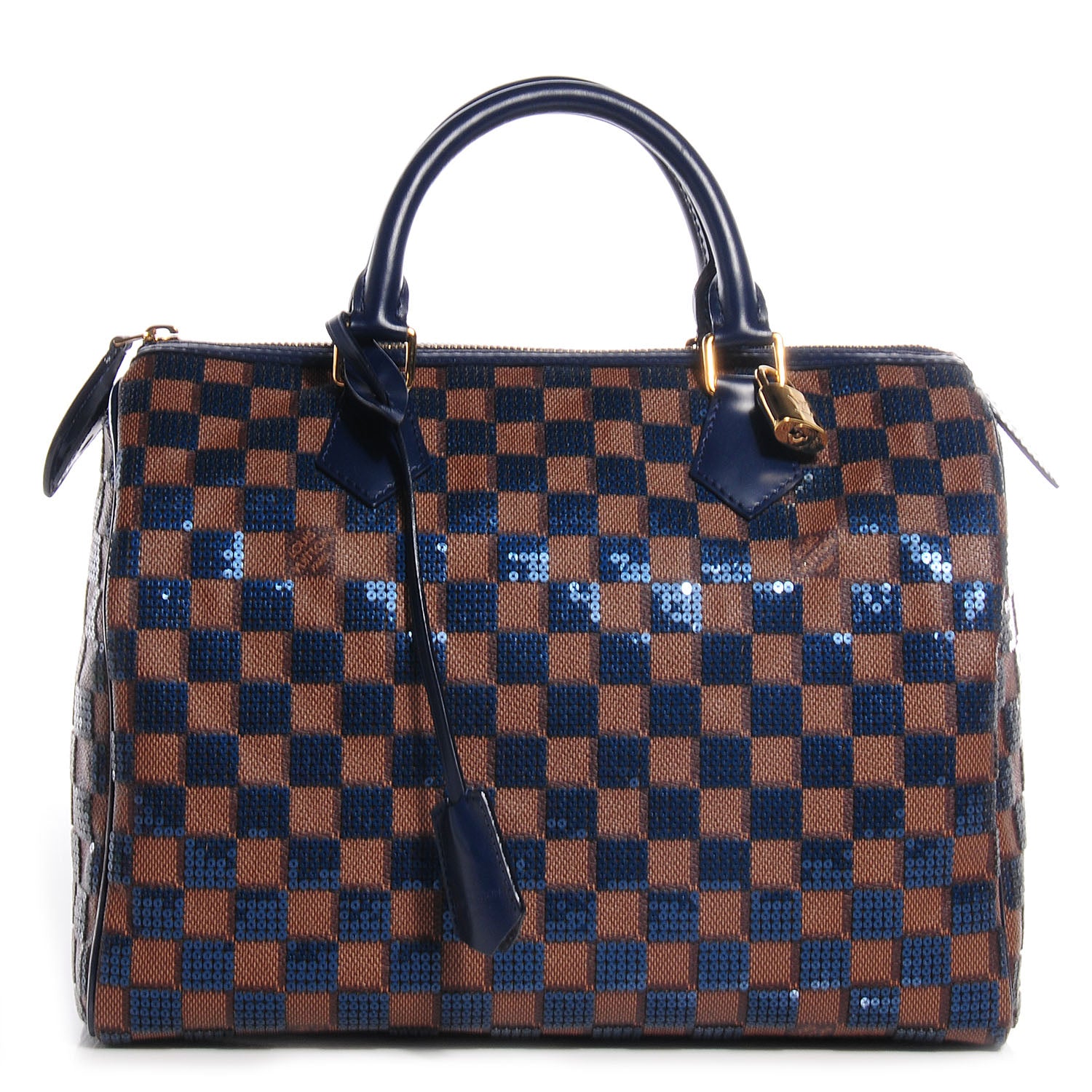 Louis Vuitton Damier Paillettes Speedy 30 Blue 1 of 8