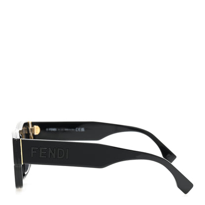 Fendi Acetate Square Sunglasses FE40118F Black 3 of 8