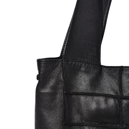 Chanel Lambskin Patchwork Shoulder Bag Black 11 of 14